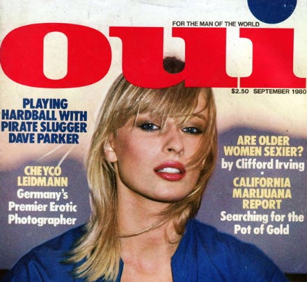 Cover of Oui magazine with Dave Parker headline. Cover of Oui magazine with Dave Parker headline.