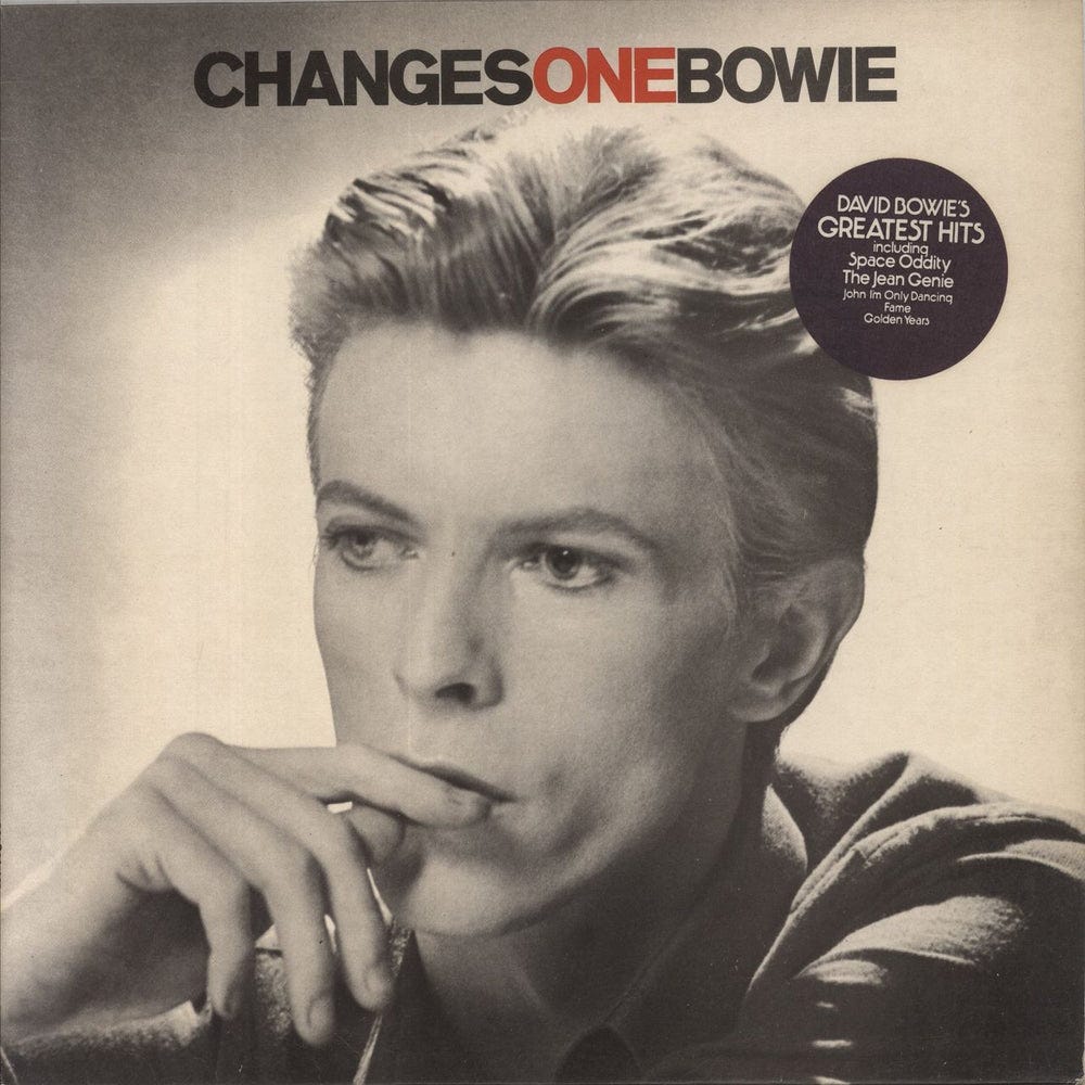 David Bowie ChangesOneBowie - 1st - stickered - EX UK Vinyl LP — RareVinyl.com