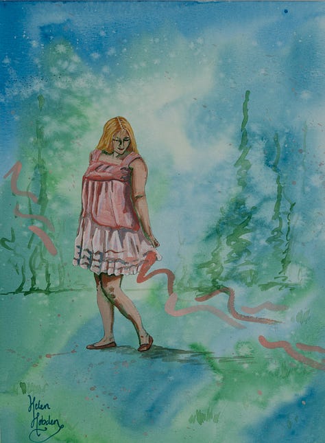 Ethereal paintings of fairytale women.