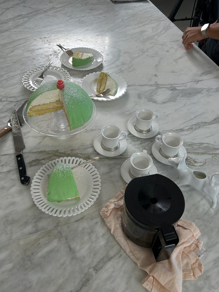 princess cake slices