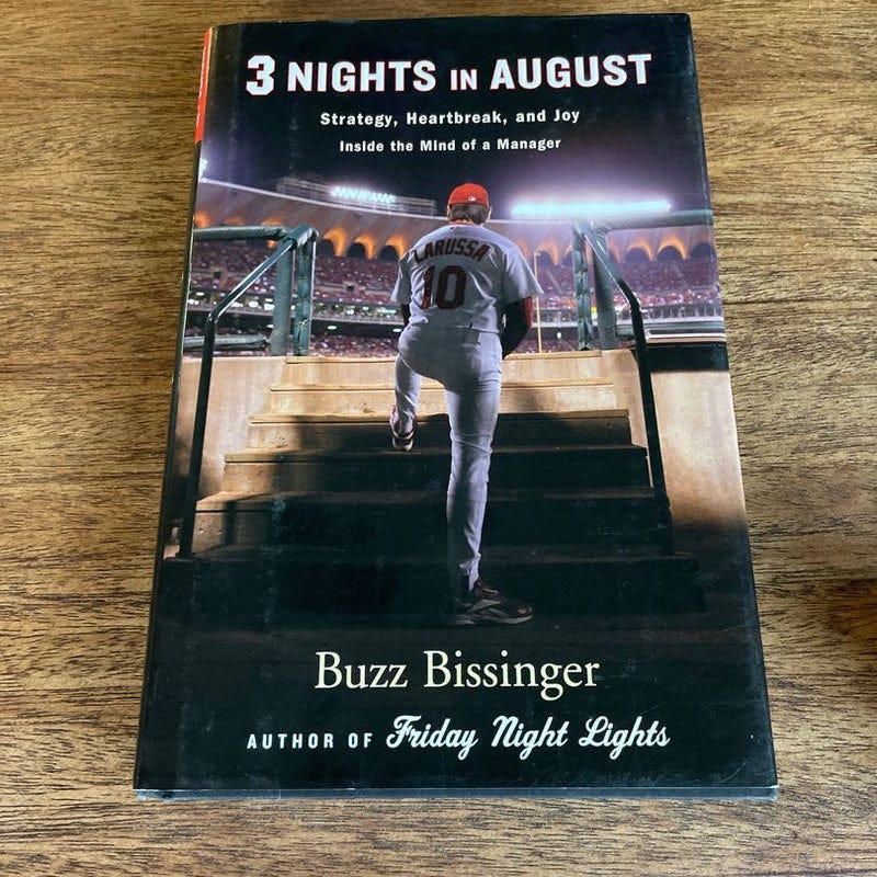 Three Nights in August by H. G. Bissinger