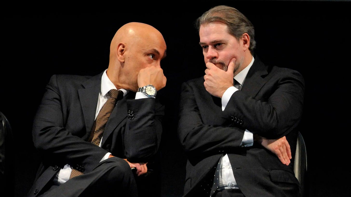 Toffoli e Moraes: uma "amizade para o resto da vida" Toffoli e Moraes: uma "amizade para o resto da vida"