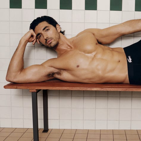 Taylor Zakhar Perez looks chic in anything — or in almost nothing.