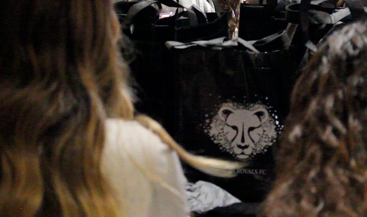 Utah Royals FC host a launch for the club's newest third kit, "The Swarm" with local Utah sponsors, club management, influencers, and college and youth soccer players, Thursday, Feb. 26, 2026 at America First Field in Sandy, Utah. (Photos via Salt City Soccer)