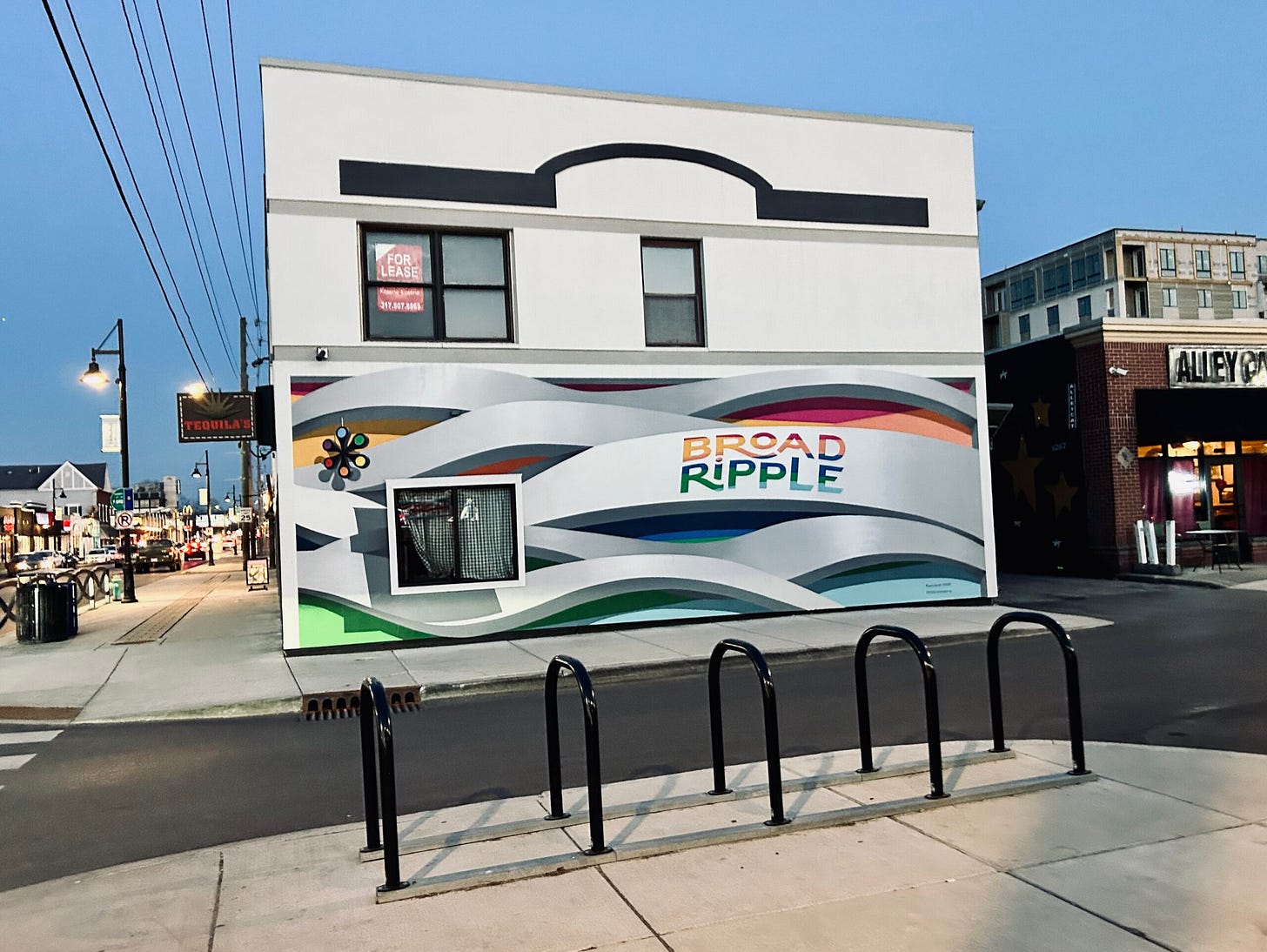 buildings, signs, street, sidewalks