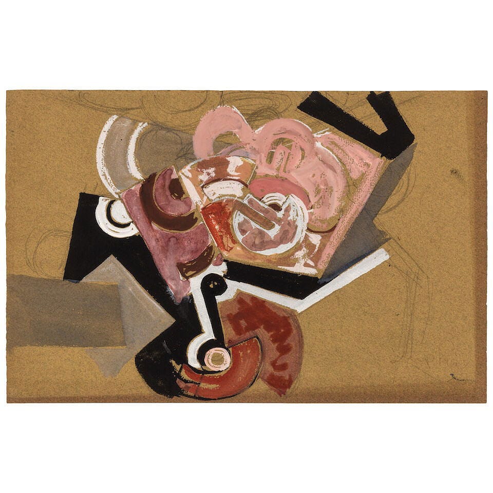 FRANTIŠEK KUPKA (1871-1957) Sans titre 7 7/8 x 12 1/16 in (20 x 30.7 cm) (Executed circa 1935)