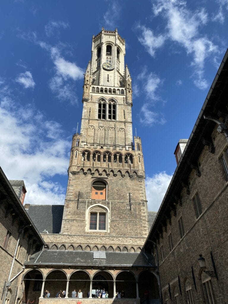 Belfried bzw. Belfort Turm in Brügge 