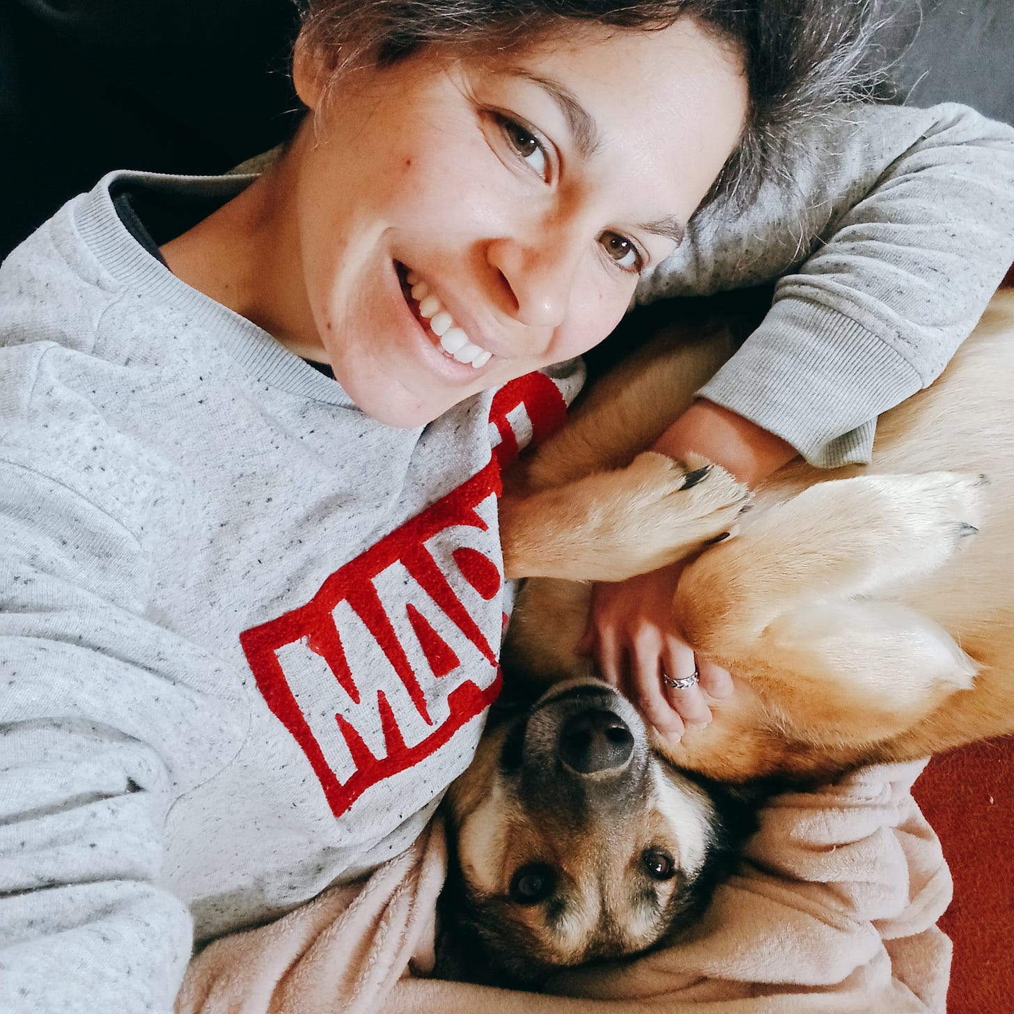 Johanna Zaïre et son chien Stella