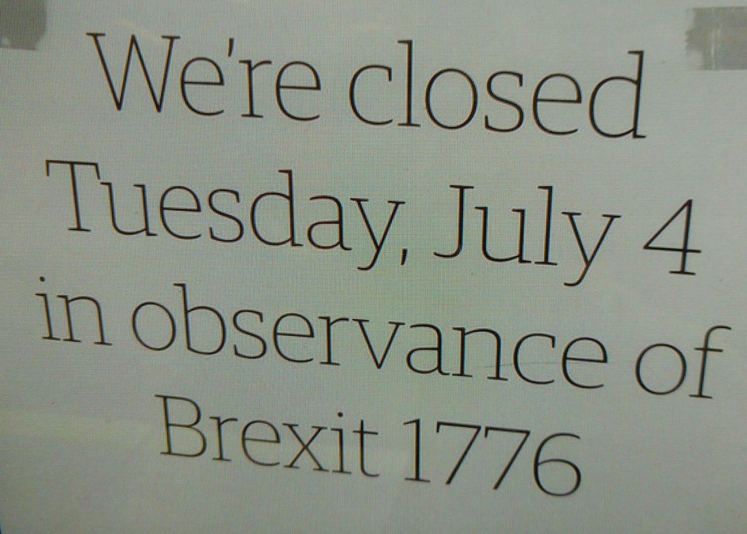 Brexit 1776