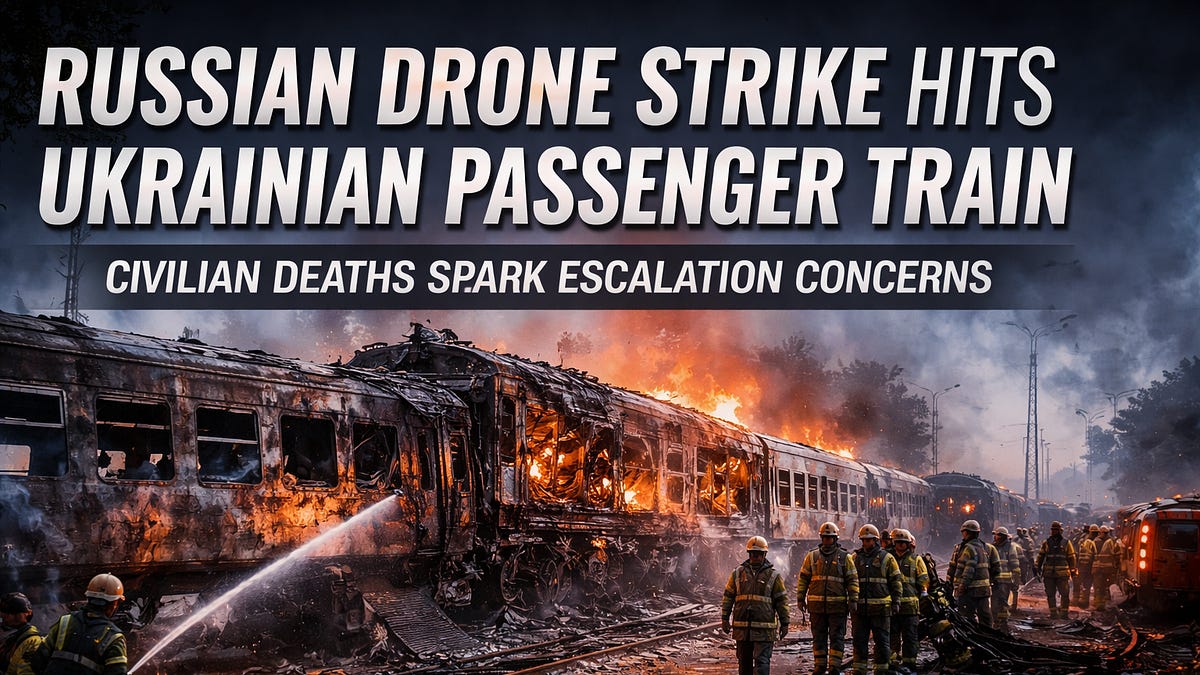 Russian Drone Strike on Passenger Train Marks a Criminal Escalation in ...