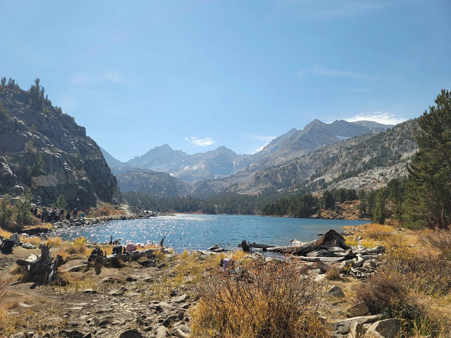 Photo of a trail from Wendy Stock with title Little Lakes Valley to Gem Lakes