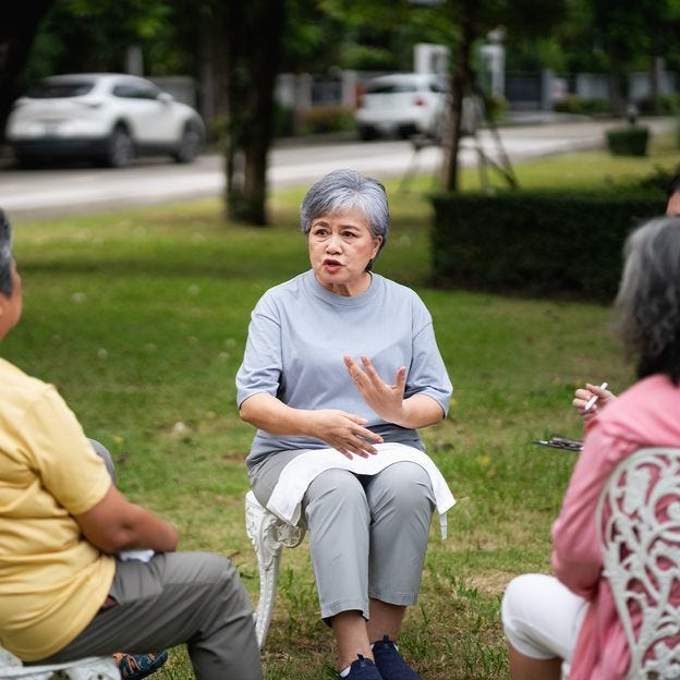 Older people may find the strongest benefits in group therapies (Credit: Getty Images)