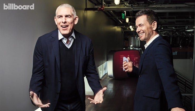 07 wm lyor cohen robert kyncl bb6 youtube a7sg2 2017 billboard 1500 fea