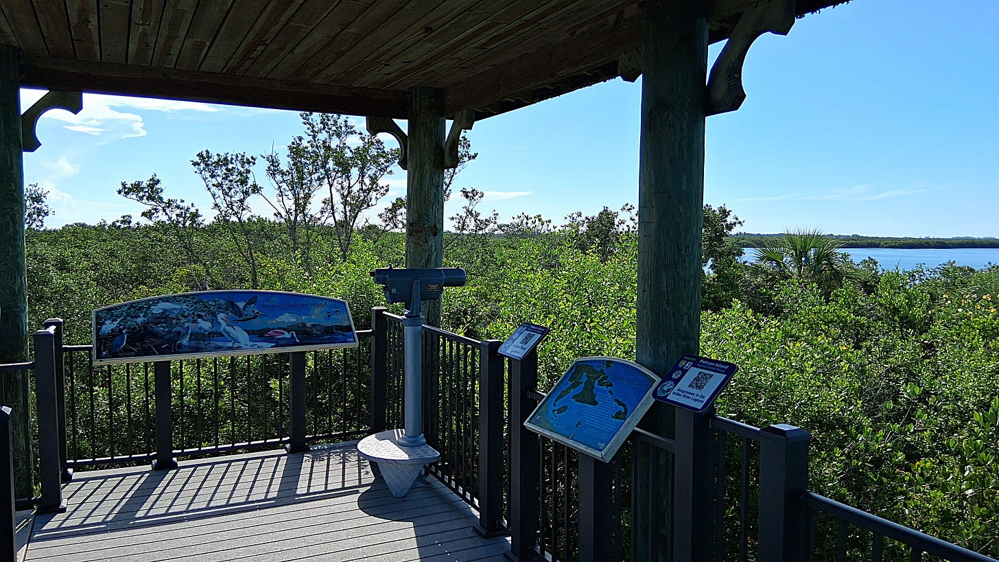 Observation deck at Pelican Island NWR