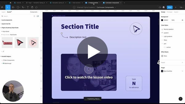 How I use .base components in the Figma Academy curriculum system