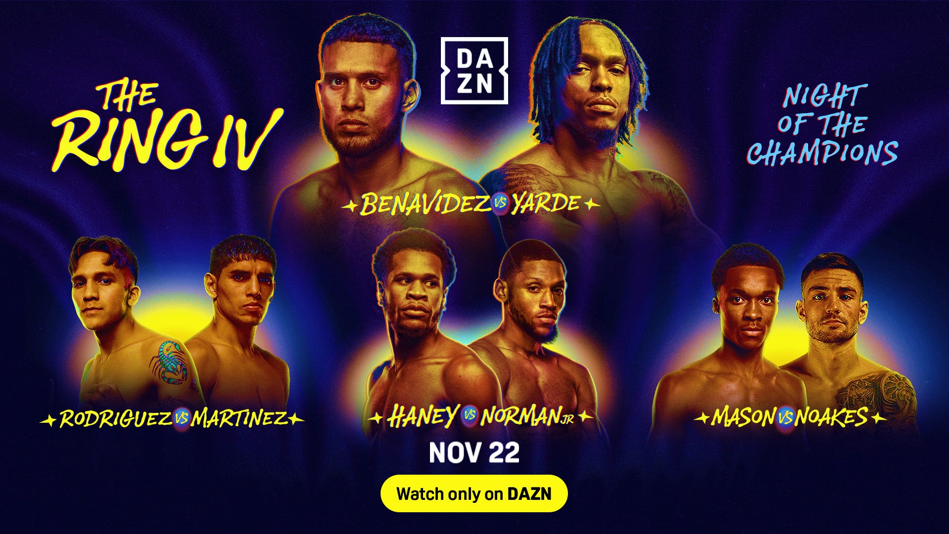 The updated daily fight schedule - by Dan Rafael