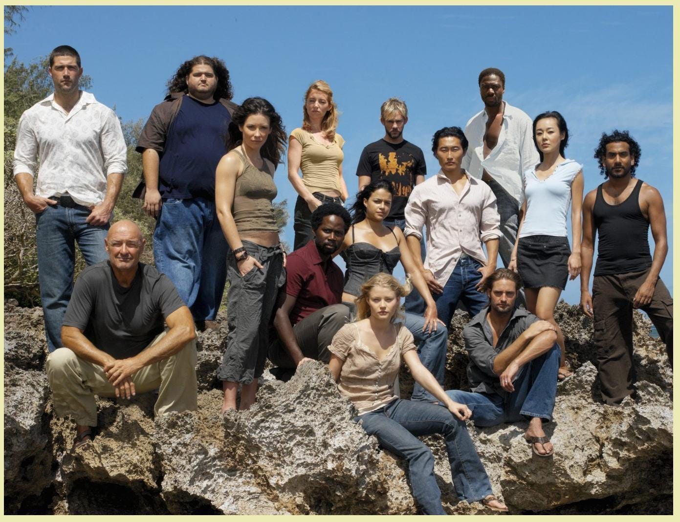 The full main cast of LOST season 2.
