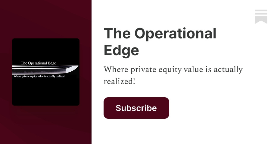 The Operational Edge | Wayne Marhelski | Substack