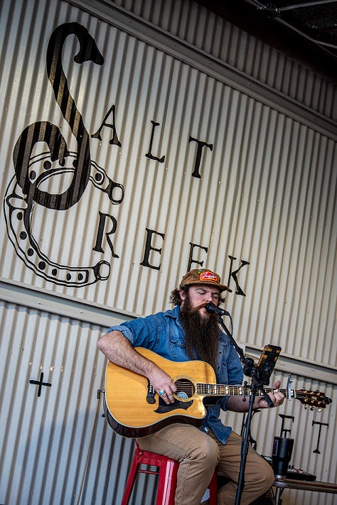 Clint Vines performing at Salt Creek Inn and Market