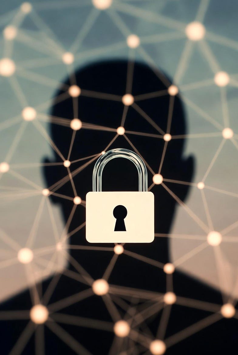 A photograph of a human head silhouette with a padlock symbol, set against a blurred digital network background, symbolizing internet censorship. A photograph of a human head silhouette with a padlock symbol, set against a blurred digital network background, symbolizing internet censorship.