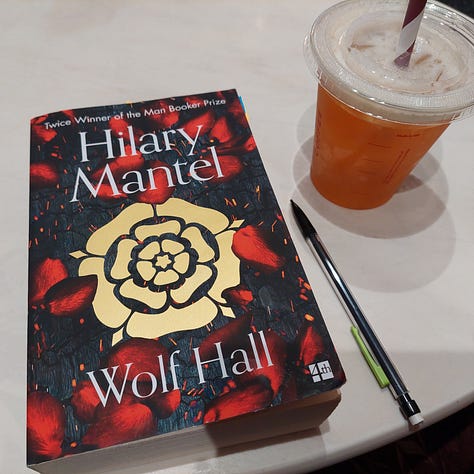 Cover images of six books - Comedy of Errors, Clear, Goshawk Summer, Wolf Hall, Spring and Richard II