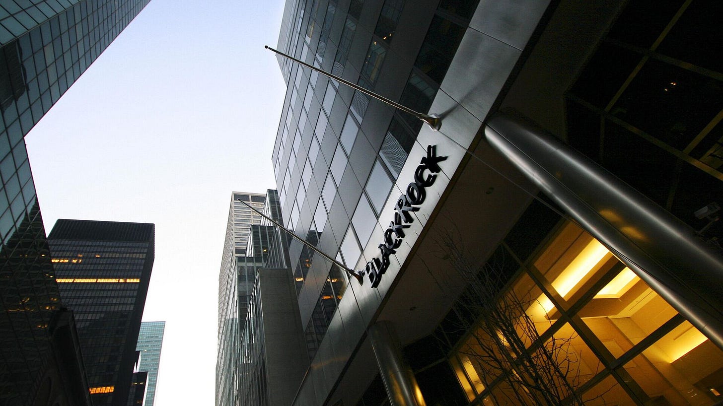 In this file photo, BlackRock headquarters is shown in New York City. In this file photo, BlackRock headquarters is shown in New York City. - Sputnik International, 1920, 09.04.2025