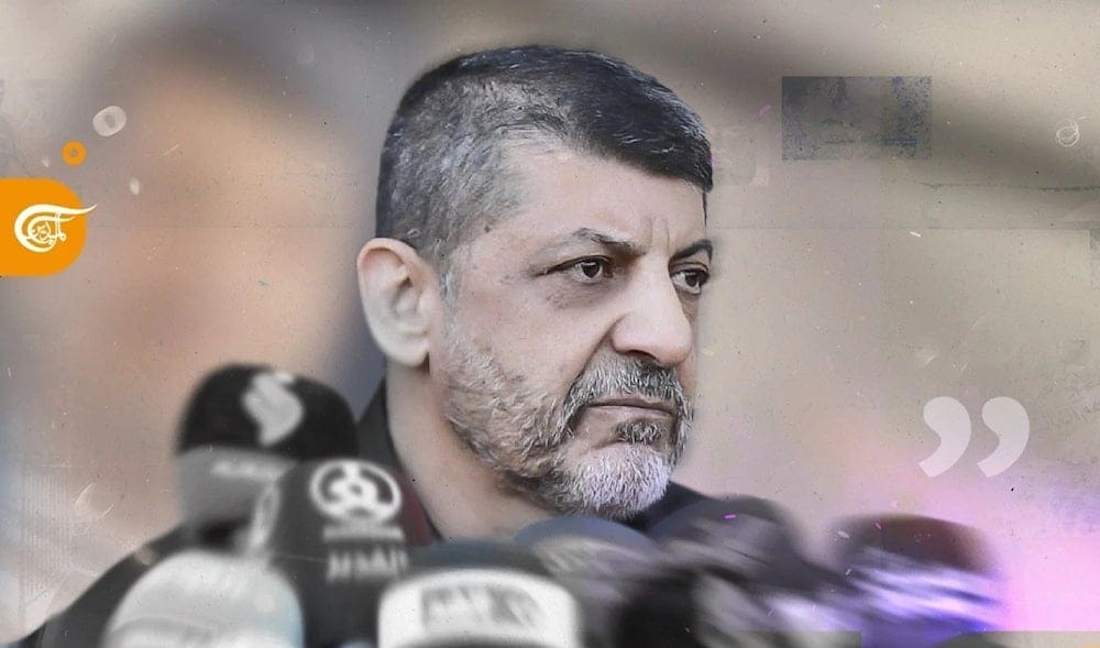 Hezbollah's Media Relations Officer, Mohammad Afif, at the Sayyed al-Shuhada Complex in Rweis in commemoration of Martyr's Day (Al Mayadeen) Hezbollah's Media Relations Officer, Mohammad Afif, at the Sayyed al-Shuhada Complex in Rweis in commemoration of Martyr's Day (Al Mayadeen)