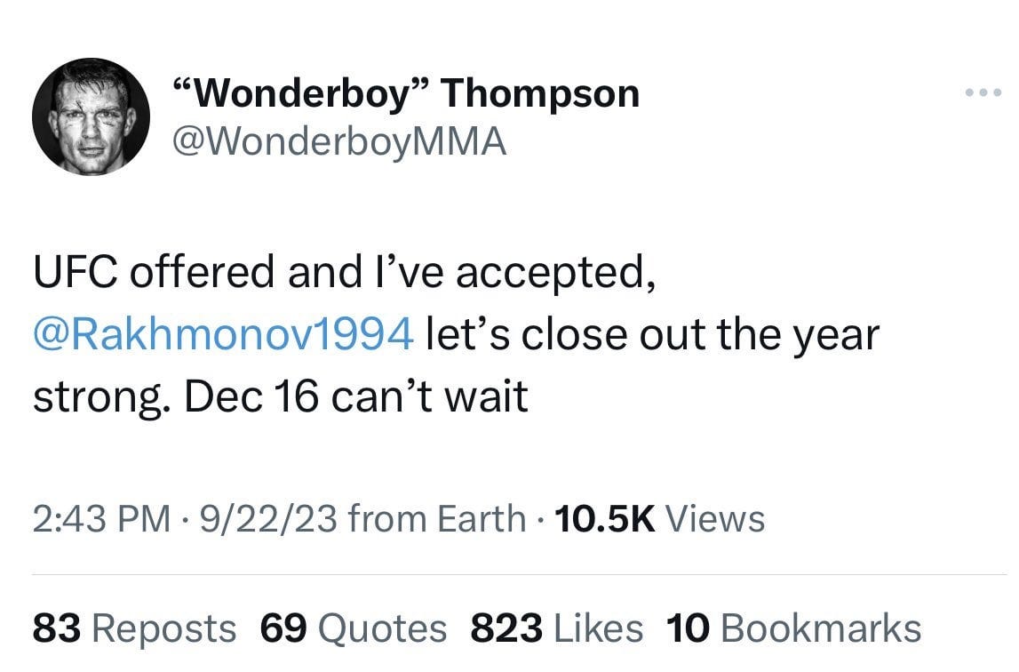 Shavkat Rakhmonov vs Wonderboy at UFC 296 : r/ufc