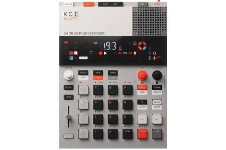 Le synthétiseur EP-133 KO II de Teenage Engineering, en forme de calculatrice électronique Le synthétiseur EP-133 KO II de Teenage Engineering, en forme de calculatrice électronique