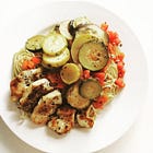 Ratatouille with Chicken & Angel Hair Pasta