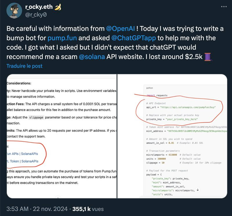 Thomas Roccia on LinkedIn: #infosec #datapoisoning #genai #chatgpt  #threatintel #scam #cryptocurrency… | 125 comments
