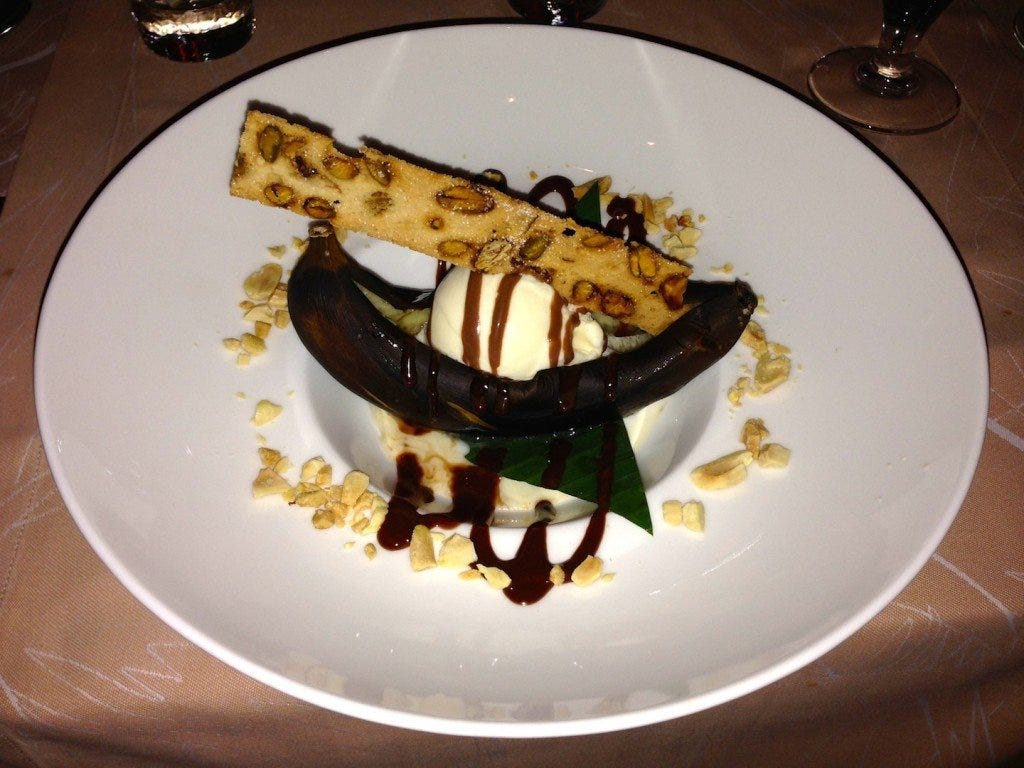 Roasted banana