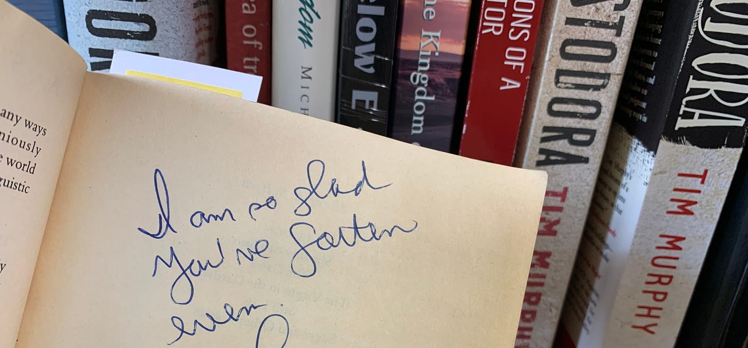 "I am so glad you've gotten even."