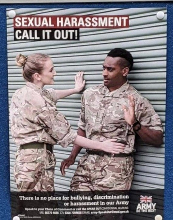 Call it out!", British Army's poster, 2010s. : r/PropagandaPosters
