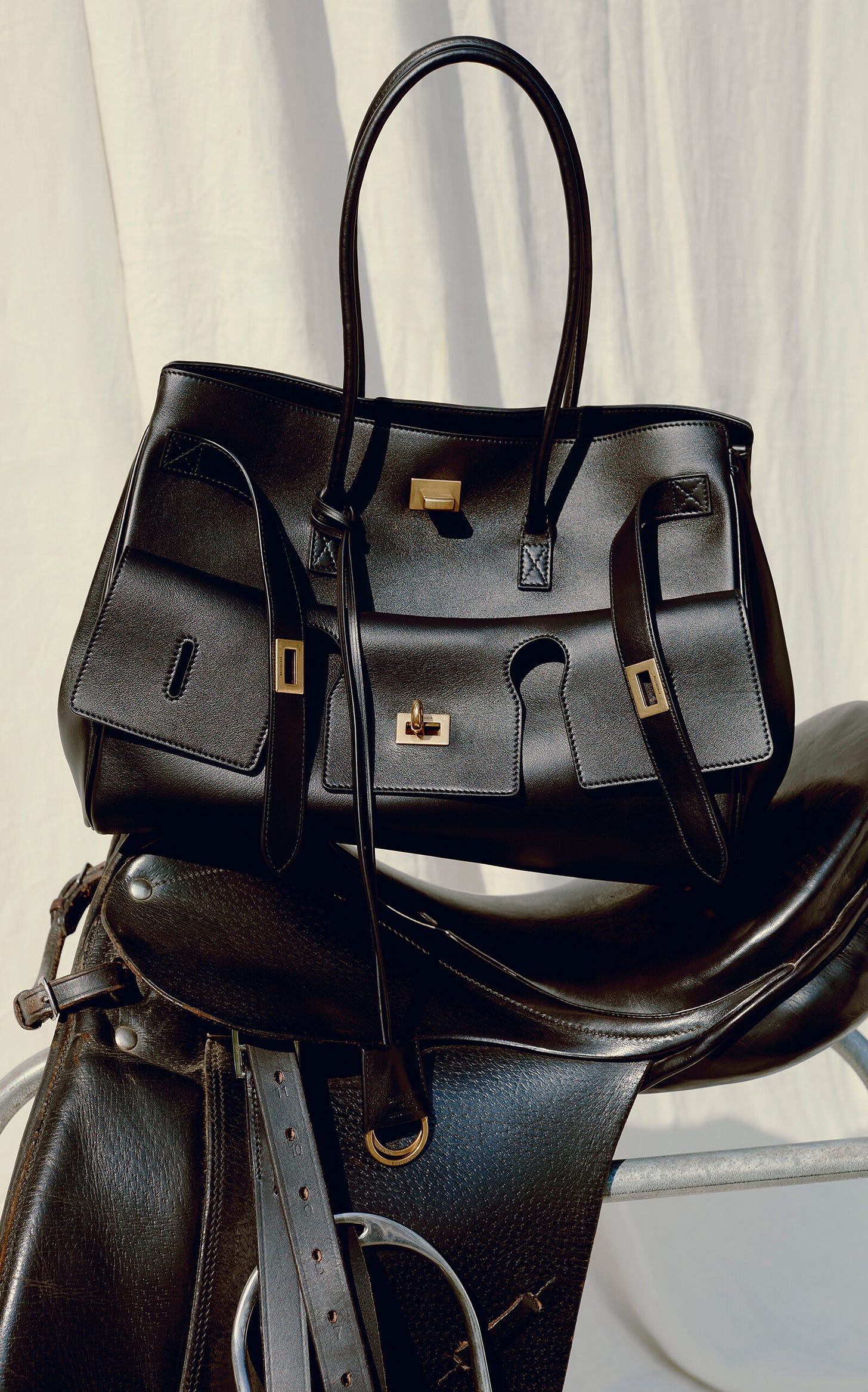 Bel Air Medium Leather Carry-All Bag