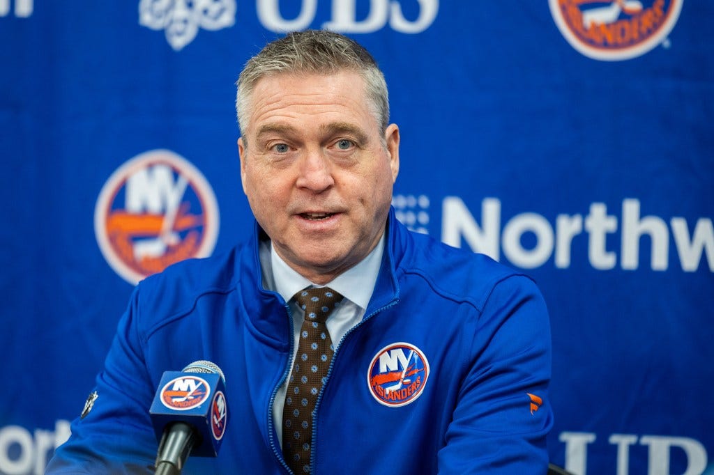 Patrick Roy, pictured on April 2, will run his first training camp with the Islanders. Patrick Roy, pictured on April 2, will run his first training camp with the Islanders.