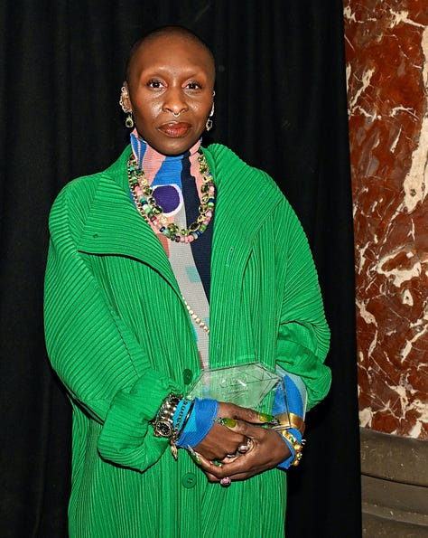 GEM Award winners Cynthia Erivo, Tanya Dukes and Susan M. Jacques (GEM awards Instagram); Van Gelder showing in New York and Paris (Van Gelder Jewellery Instagram); Bibi van der Velden showing in Paris (Bibi van der Velden Instagram); William Wood at British Watchmakers Day (William Wood watches).