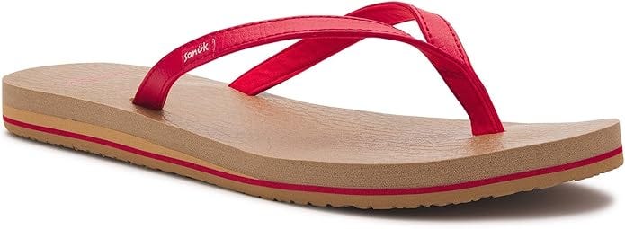 Saying no to Sanuk red sandal
