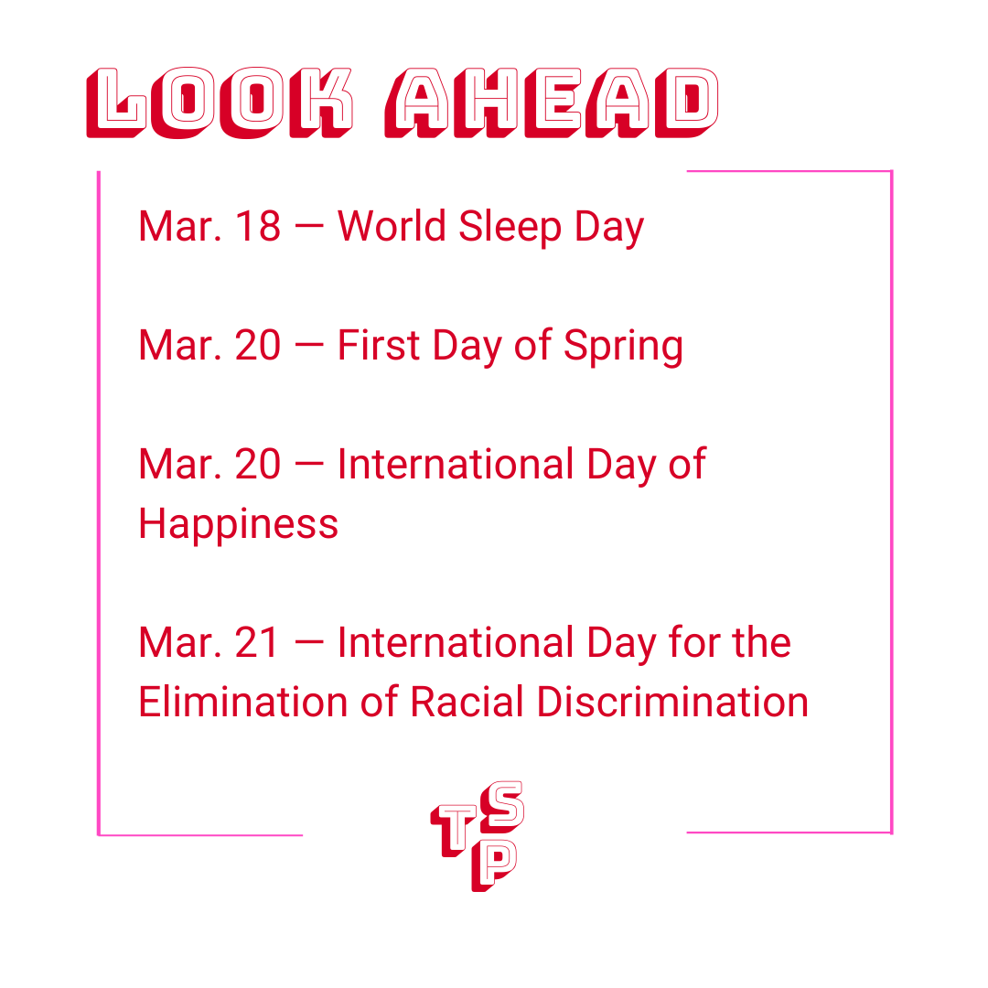 Look-ahead content calendar for March 14, 2022 Look-ahead content calendar for March 14, 2022