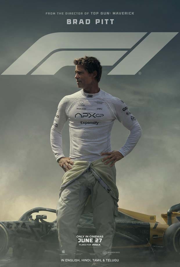 Brad Pitt starrer F1 movie set to race into Indian cinemas on June 27,  2025; trailer out! - Bollywood Hungama