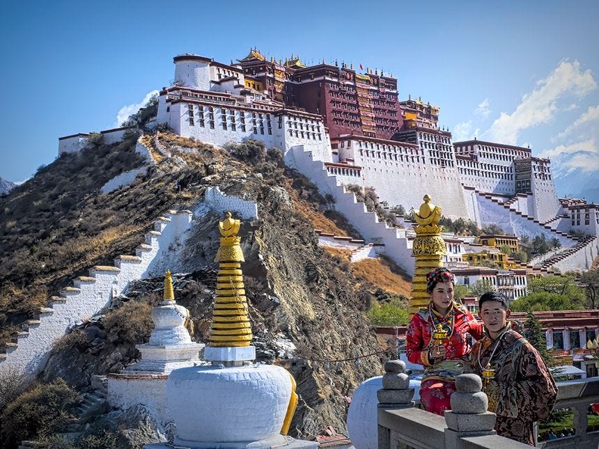 The Potala Palace in Lhasa, capital of the autonomous region of Tibet in China