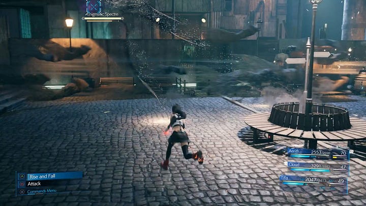The Enigmatic Specter's "Flood" vs Sephiroth's "Negative Lifestream" in Advent Children.
