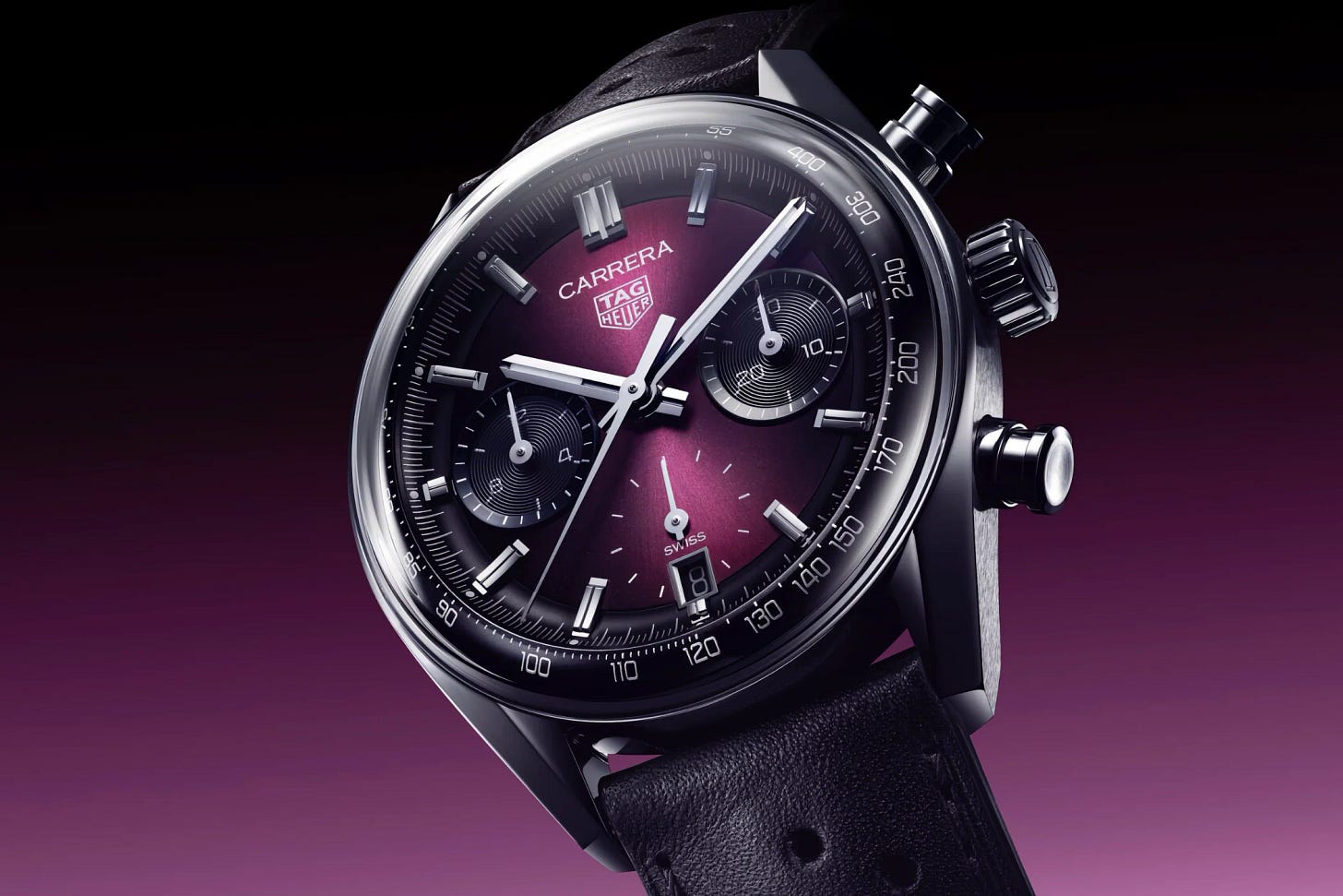TAG Heuer Carrera Chronograph and Tourbillon in Purple - Swisswatches  Magazine