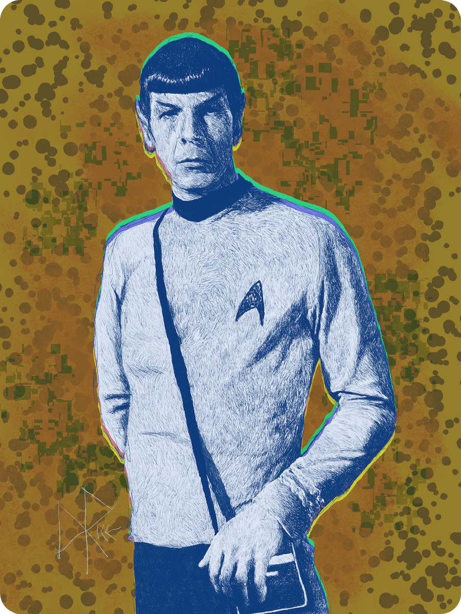 Photo: NBC. Not dated. -public domain. Sketch art by Don Rice.