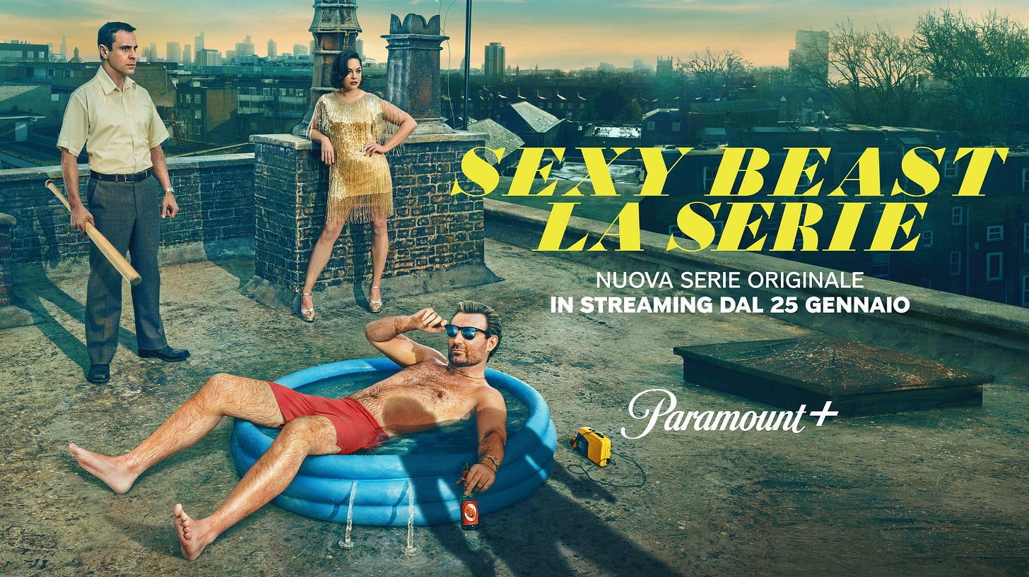 TuSubtitulo on X: "Póster y báner promocional de "Sexy Beast", serie  precuela de la película de 2000. La serie sigue a Gal y Don, mejores amigos  y ladrones de poca monta que