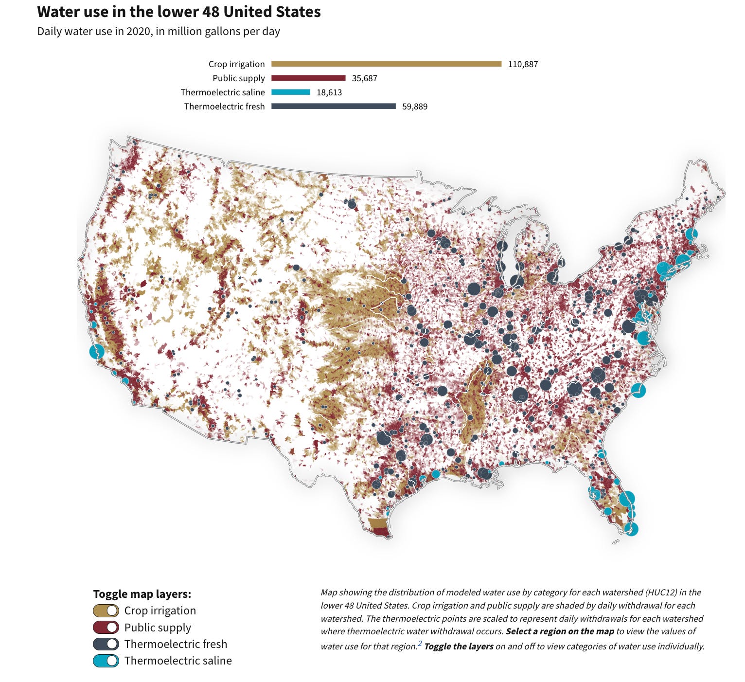 The U.S. water supply, visualized - by Daniel Rothberg