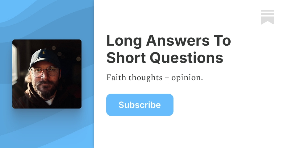 Long Answers To Short Questions | Jonny Harding | Substack