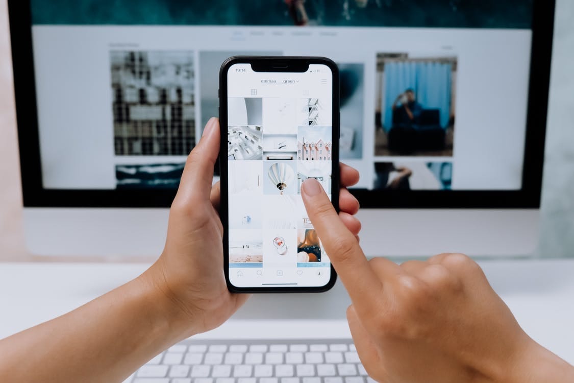 Person Using a Smartphone Person Using a Smartphone