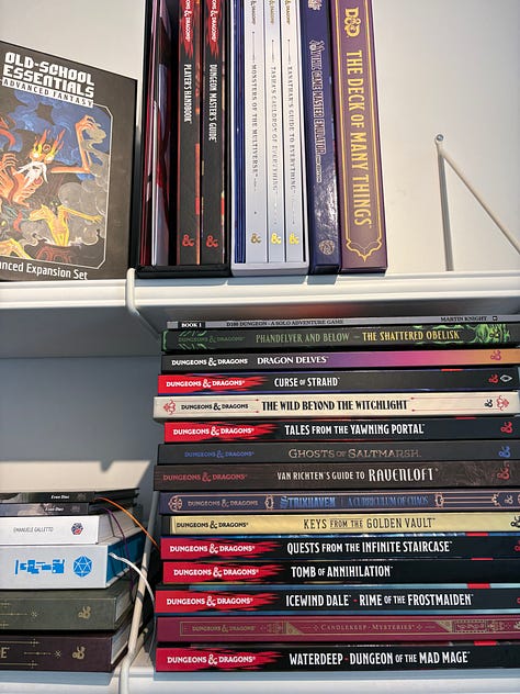 multiple RPG books