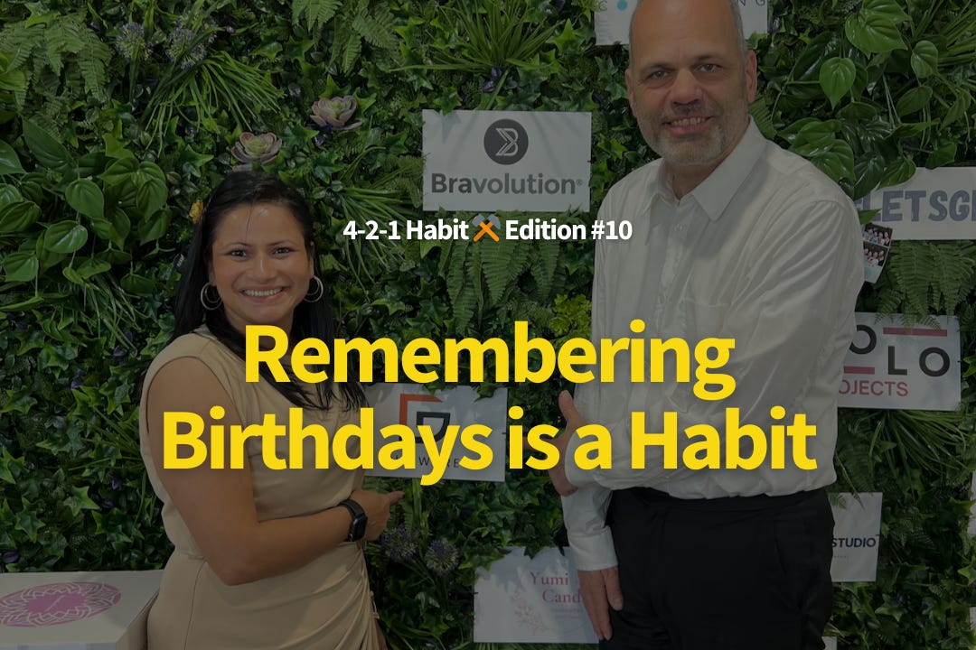 4-2-1 Habit ⚒️ 10: Remembering Birthdays is a Habit